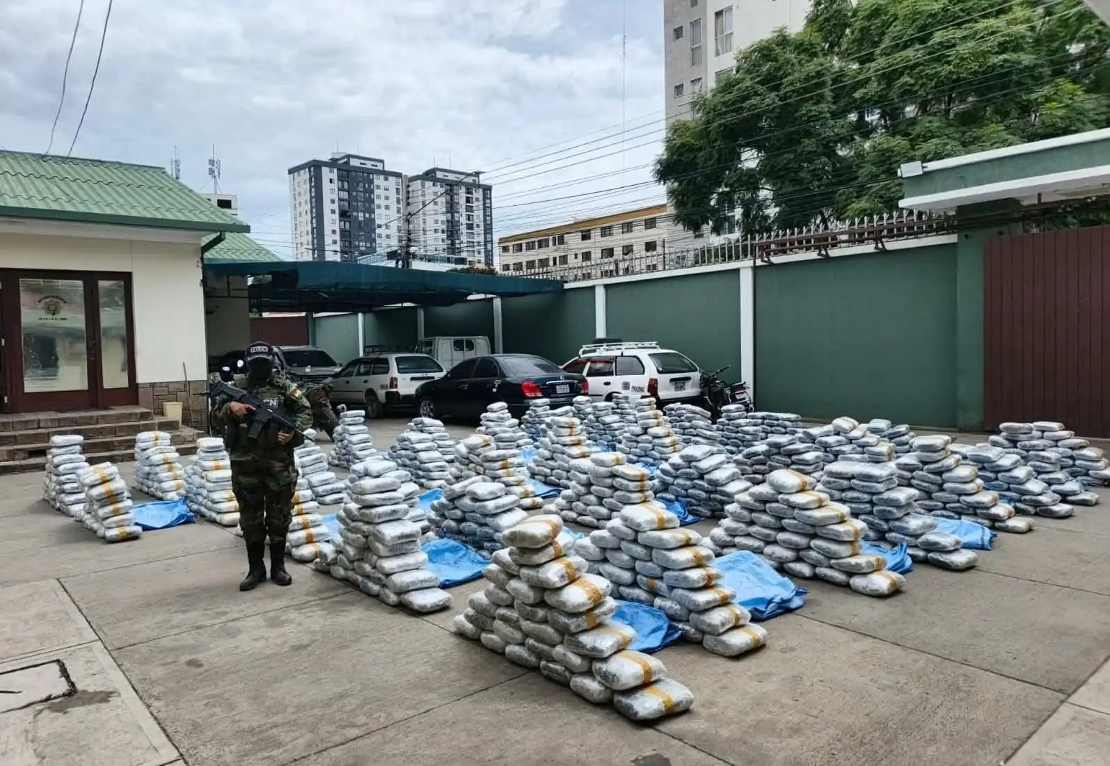 FELCN incauta 318 kilos de marihuana en operativo nocturno cerca de Uyuni