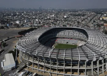El estadio Banorte, anteriormente conocido como Azteca, en Ciudad de México. (FOTO: AFP)