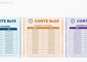 Los billetes sin validez. Foto: BCB.