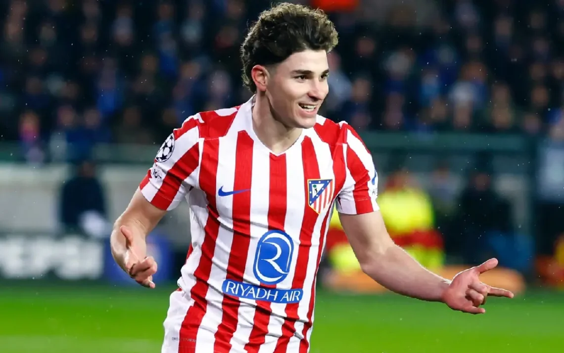 El atacante argentino Julián Álvarez llegó a 20 dianas en la Champions League. (FOTO: Atlético de Madrid)