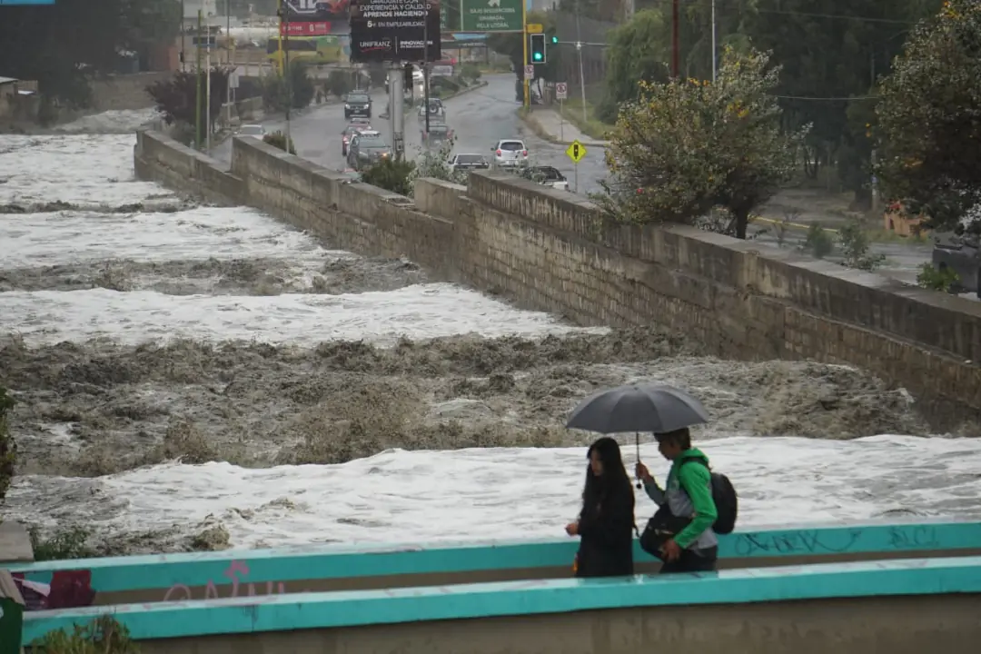 El Senamhi activa alerta naranja por posibles desbordes en cinco ríos de La Paz
