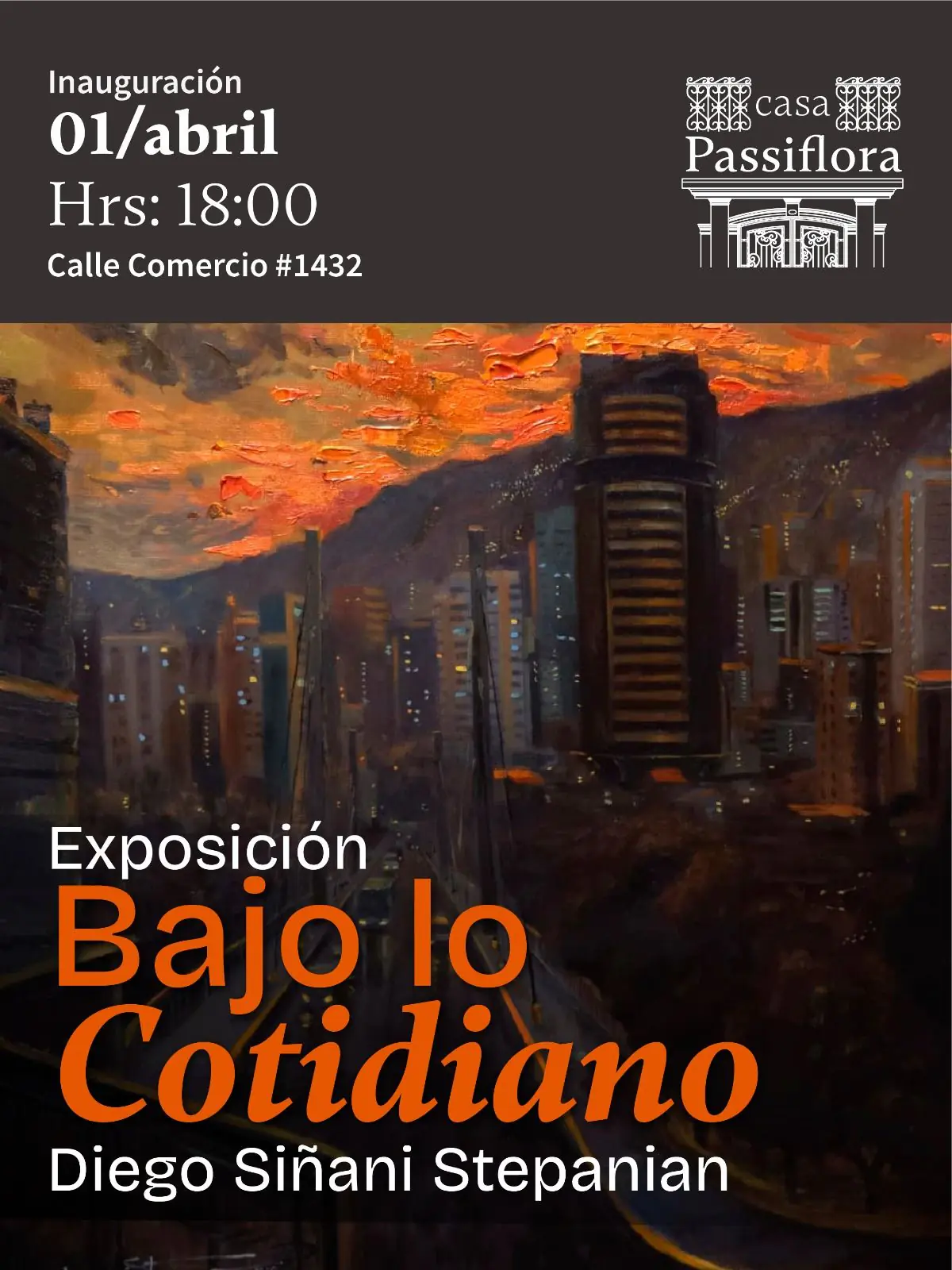 El artista Diego Siñani Stepanian presenta la muestra ‘Bajo lo Cotidiano’