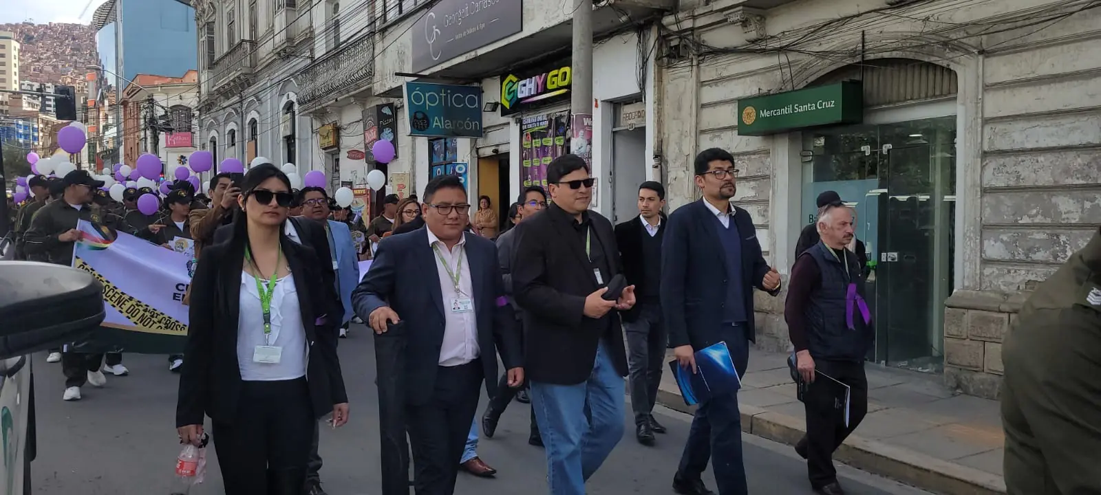 Fiscalía de La Paz participa de la marcha Familia Unida Contra la Violencia
