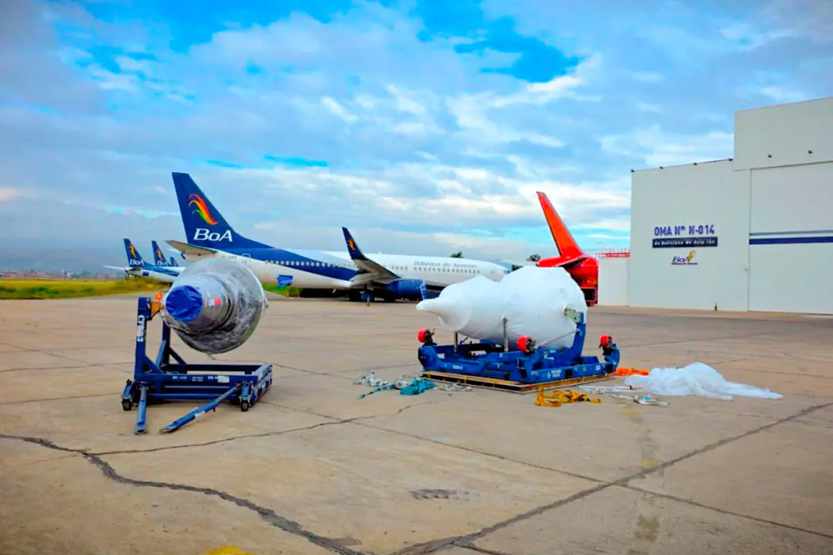 Llegan nuevos motores para BoA y avanza la recuperación de su flota operativa