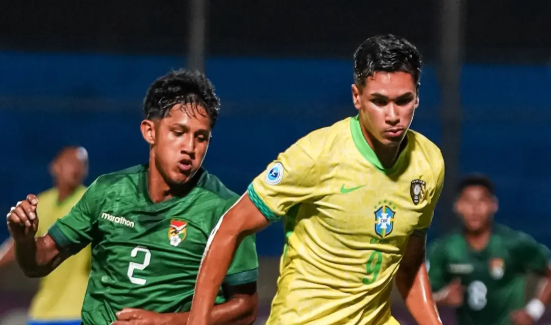 Bolivia cae goleada 5-0 ante Brasil en la Conmebol Sub-17