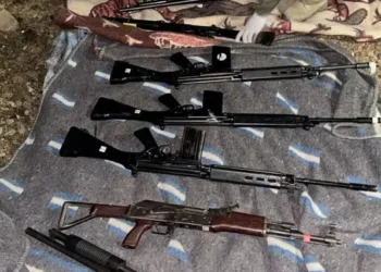 Parte de las armas recuperadas/RRSS