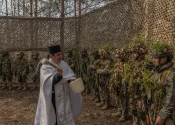 Los soldados celebraron la pascua ortodoxa/AFP