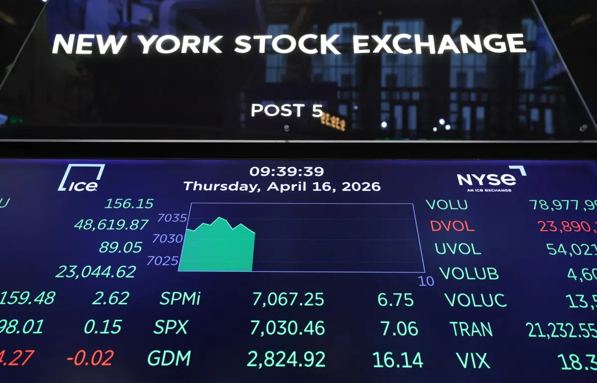 Un monitor muestra las estadísticas del mercado del día de la Bolsa de Nueva York /AFP