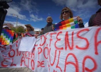 Marcha de René Yahuasi. Foto: APG