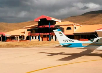 El aeropuerto Capitán Nicolás Rojas de Potosí. Foto: Naabol