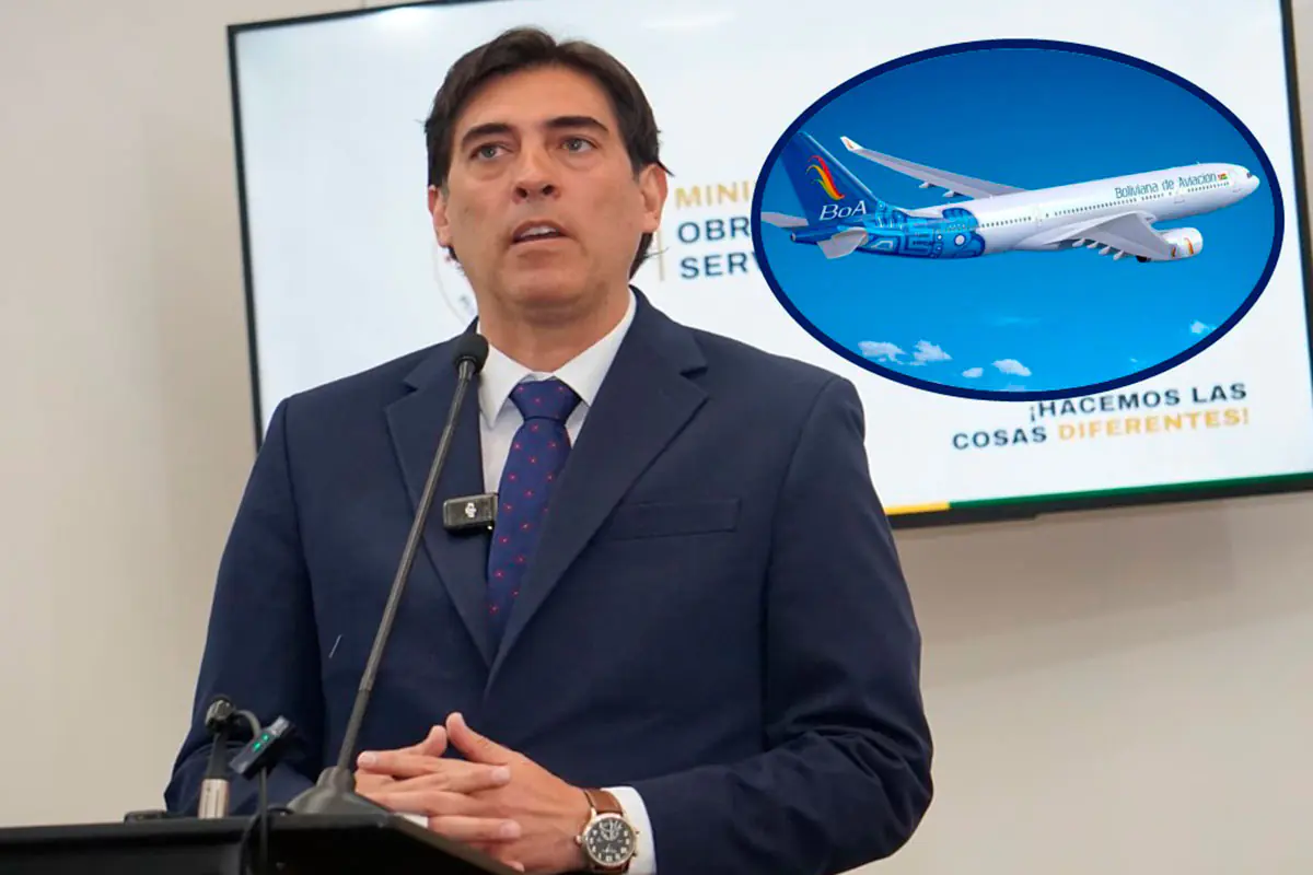 El ministro Zamora en la rueda de prensa de este lunes. Foto: Min. Obras Públicas
