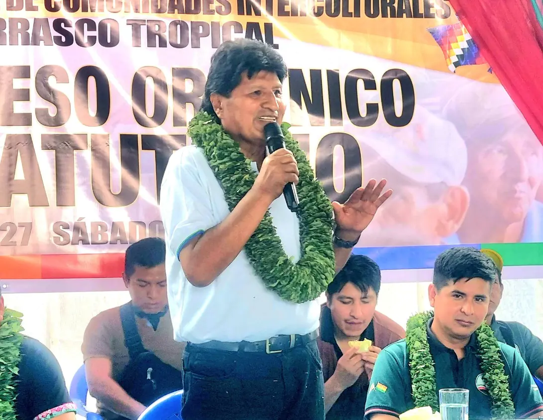 Morales convoca a movilizaciones en defensa del balotaje en La Paz