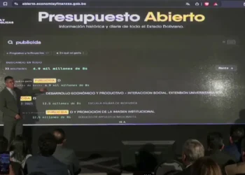 El ministro de Economía, José Gabriel Espinoza, y el  científico de datos Rafael López.
Foto: Captura RRSS