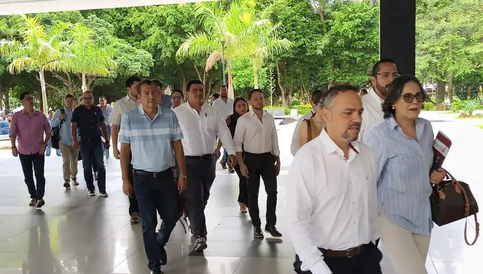 La comisión del alcalde electo de Santa Cruz al inicio de la transición/Captura de pantalla