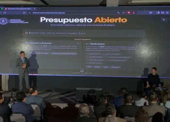 Espinoza en la presentación del PGE reformulado 2026. Foto: Ministerio de Economía