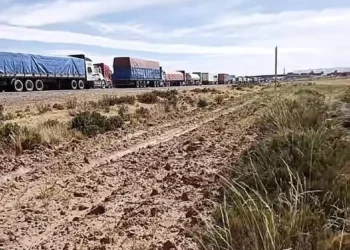 Cientos de camiones están varados en las carreteras por los bloqueos/RRSS