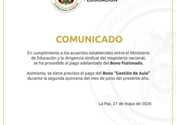 Comunicado emitido por el Ministerio de Educación.