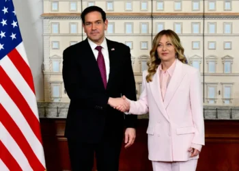 Rubio se reunió con Meloni en Roma/AFP