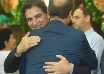 El alcalde de Santa Cruz de la Sierra, Carlos "Mamén" Saavedra, luego de su acto de posesión.