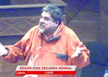 El diputado de Libre Edgar Zegarra. Foto: Captura