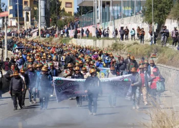 Movilizaciones en el centro de La Paz Foto: APG