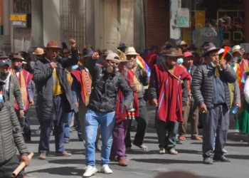 Conflictos en el centro de la ciudad. Foto: APG