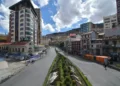 Calles vacías en La Paz. Foto: APG