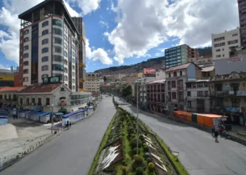 La ciudad de La Paz está desolada. Foto: APG