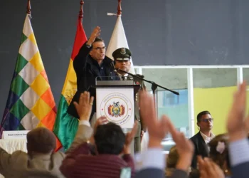 El presidente Paz en el acto de presentación del Consejo Económico y Social. Foto: APG