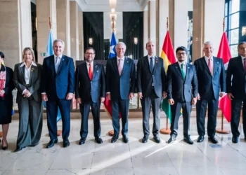 Reunión de cinco países. Foto: Cancillería de Chile