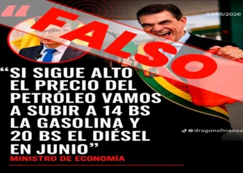 Imagen falsa que circulaba en redes sociales