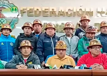 La conferencia que brindó el sector este domingo. Foto: Radio Fencomin