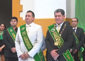 Posesión del gobernador de Beni. Foto: Unitel