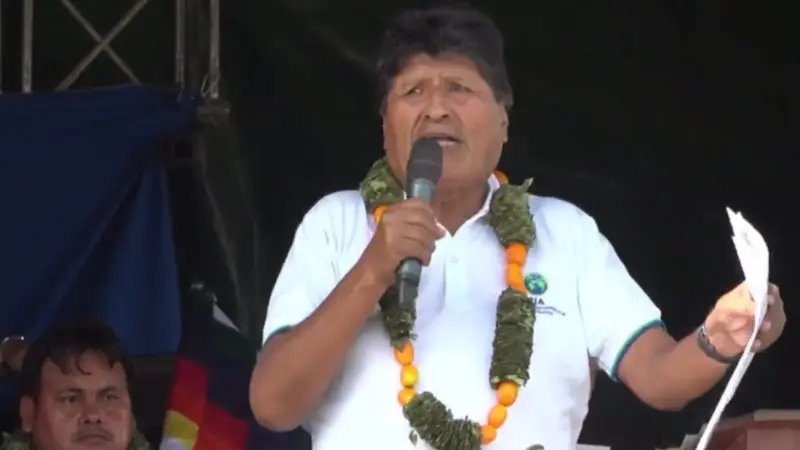 El expresidente Evo Morales. Foto: Captura