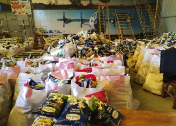 El Alto recibe donación de alimentos para familias vulnerables. FOTO: GAMEA