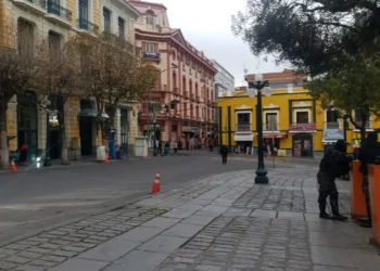 Inmediaciones de la plaza Murillo. Foto: RRSS