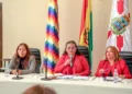 Una conferencia de prensa pasada de la ministra de Salud, Marcela Flores. FOTO: Ministerio de Salud