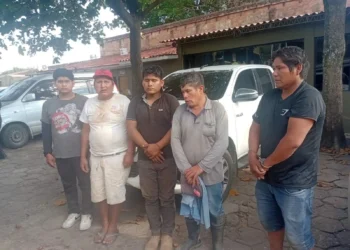 Los cinco aprehendidos en San Julián/RRSS