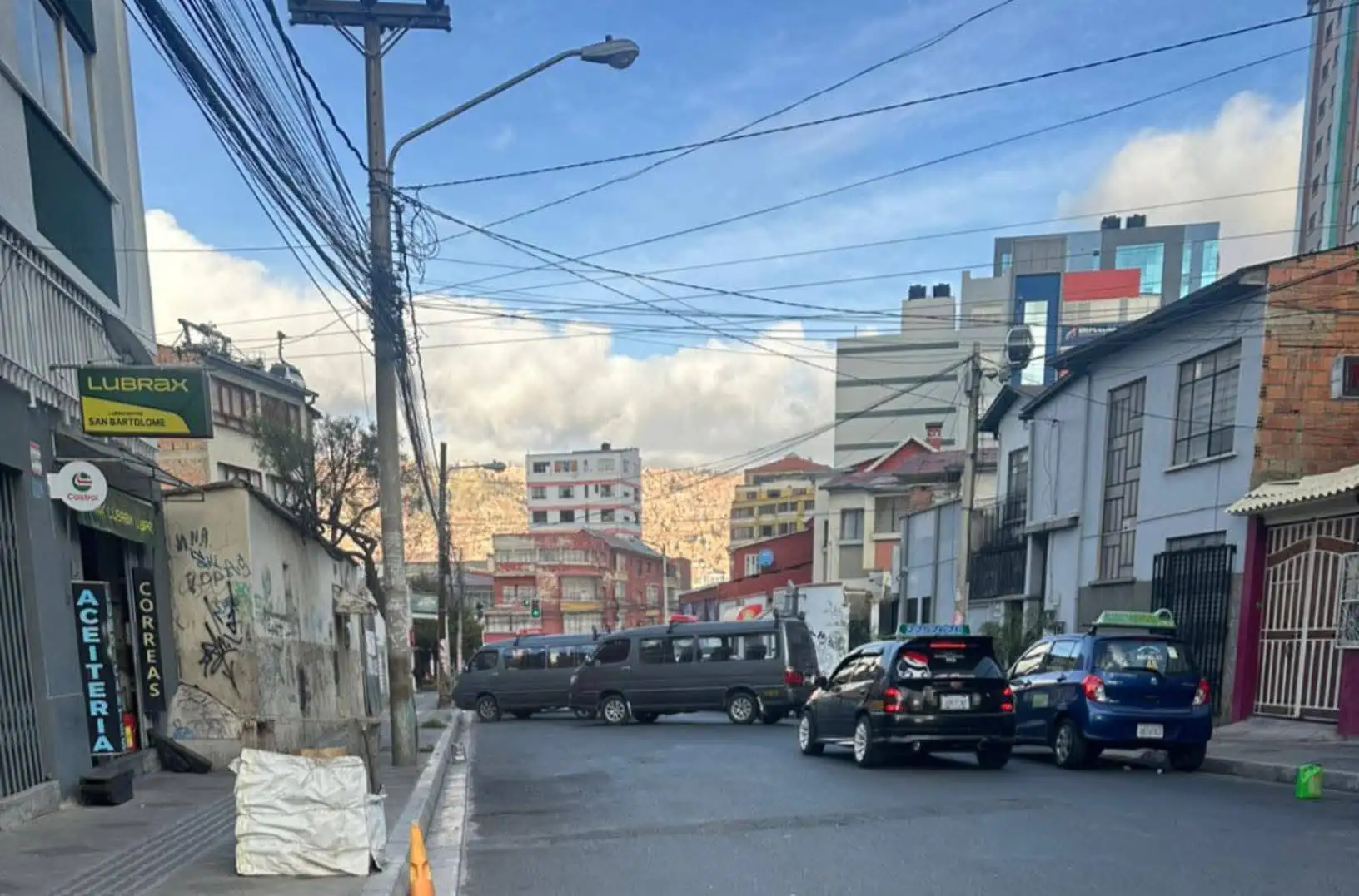 La Paz con bloqueos. Foto: RRSS