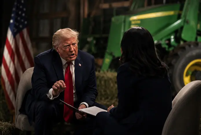 Trump subió de tono y al final abandonó la entrevista/NBC