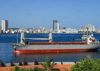 El buque mexicano llega a La Habana/AFP