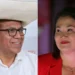 El candidato del partido Juntos por el Perú, Roberto Sánchez y la candidata del partido Fuerza Popular, Keiko Fujimori. (Foto: AFP)