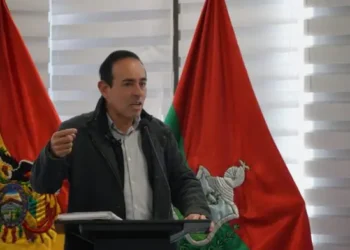 El alcalde de La Paz, Cesar Dockweiler. FOTO: GAMLP
