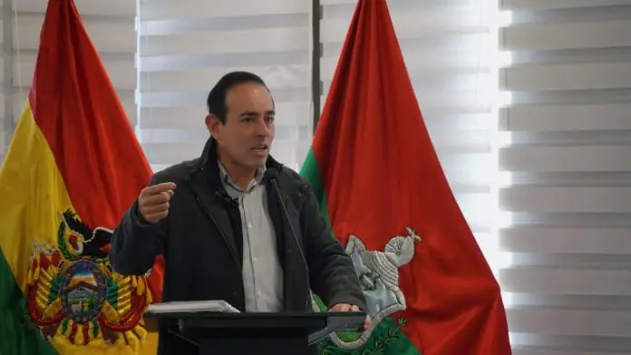 El alcalde de La Paz, Cesar Dockweiler. FOTO: GAMLP