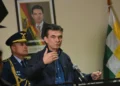 El presidente ROdrigo Paz en Cochabamba.
Foto: APG