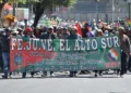 Marcha alteña llega a La Paz. Foto: APG