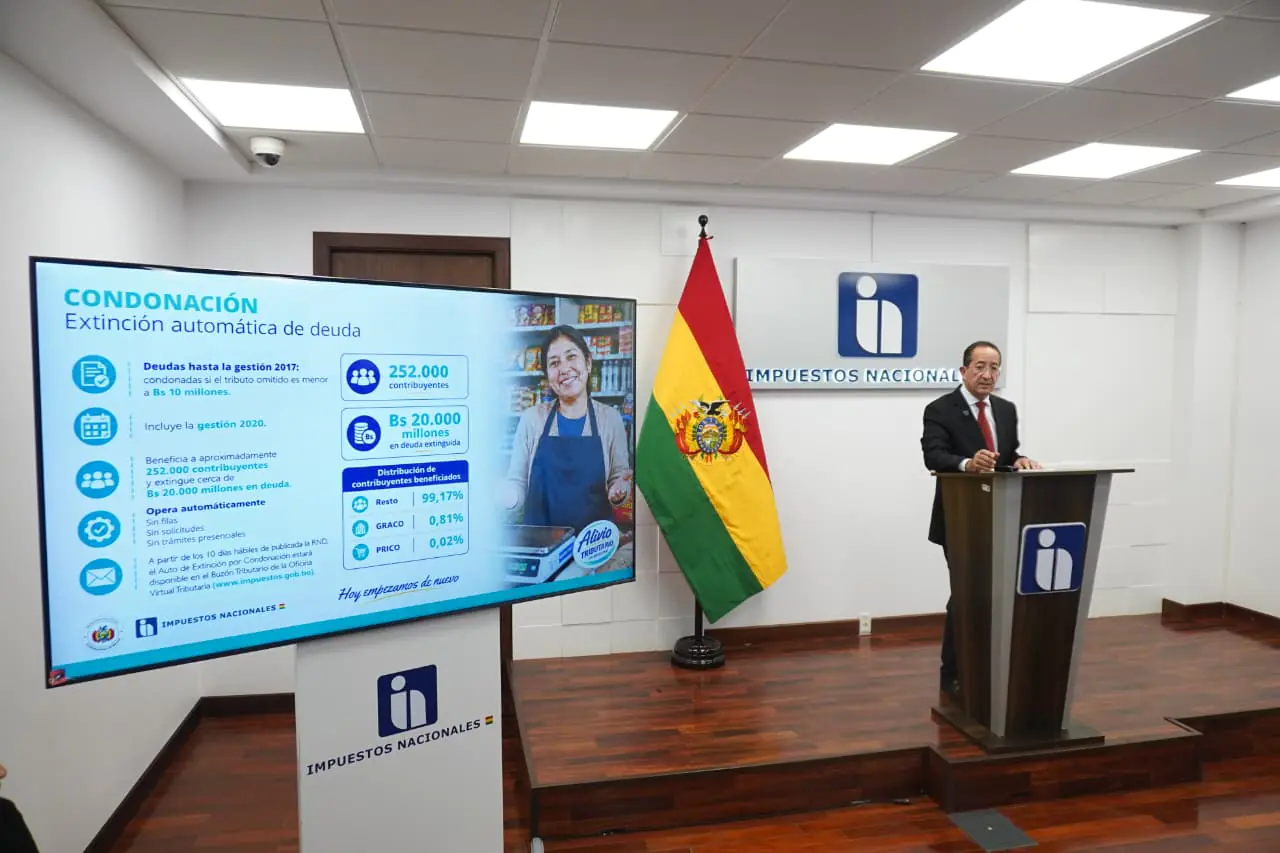 Jorge Zogbi explica los alcances de la ley en rueda de prensa. Foto: APG