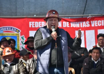 El secretario ejecutivo de la COB, Mario Argollo. Foto: APG