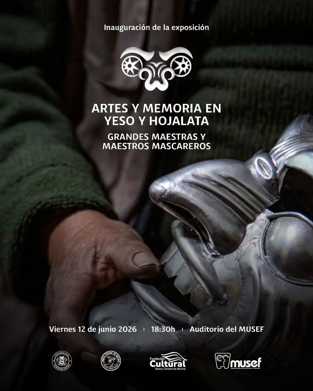 La principal actividad del mes, Exposición Artes y Memoria en yeso y hojalata.
Foto: Musef