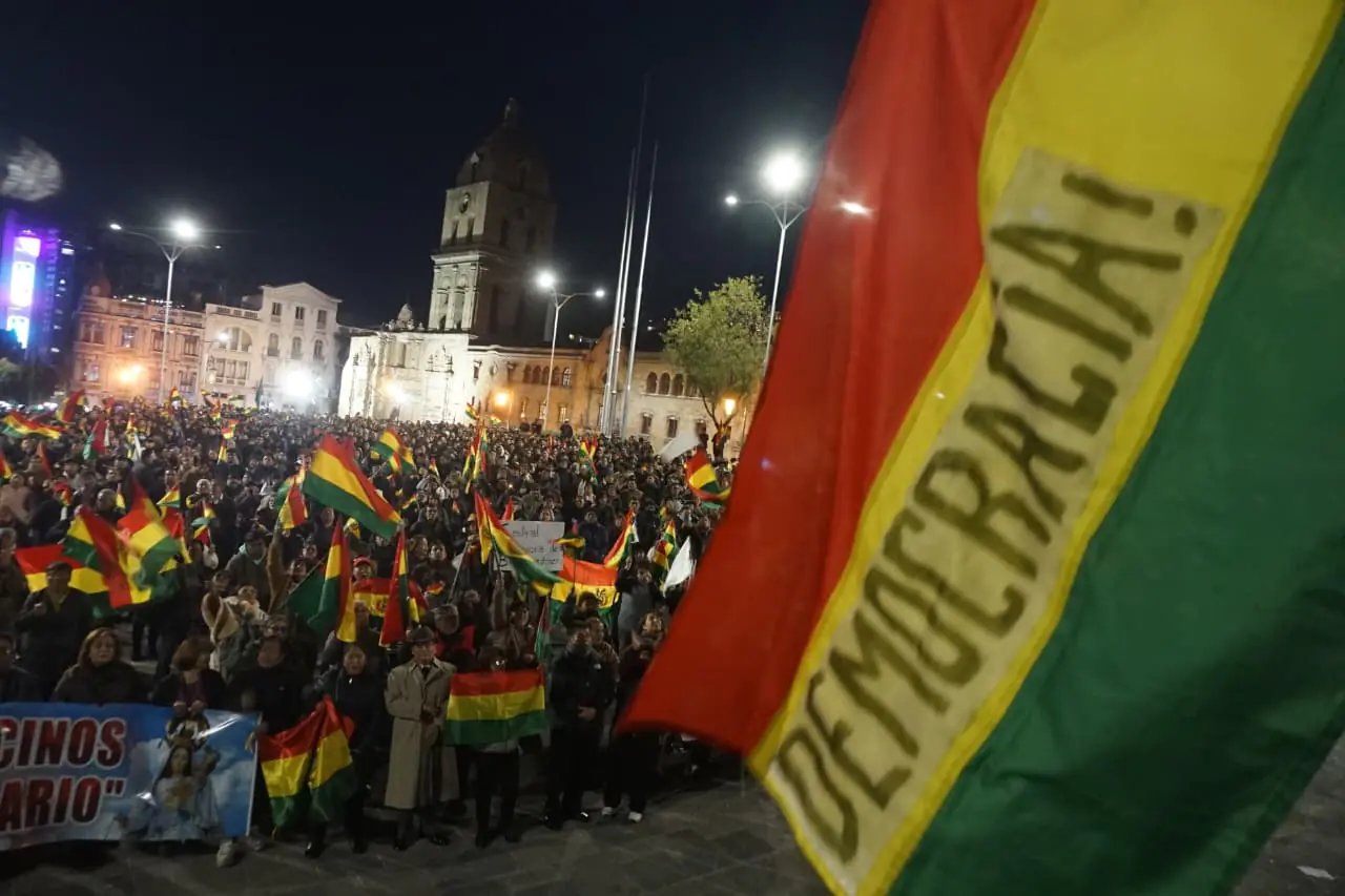 Cabildo en La Paz. Foto: APG